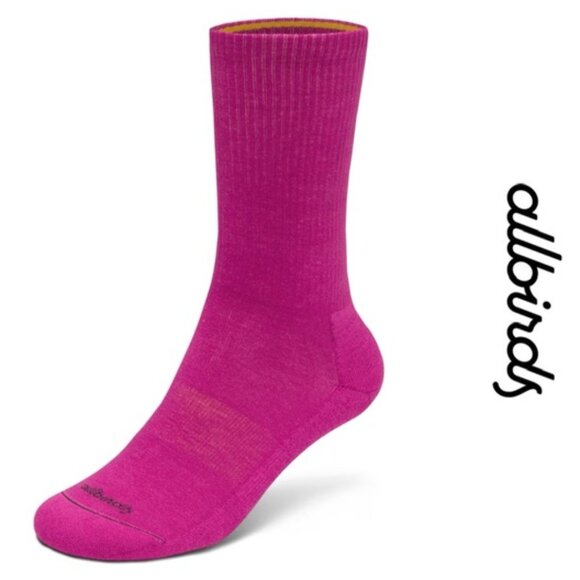 AllBirds | "Bloom Pink" Anytime Crew Socks | Size Large - Picture 1 of 8